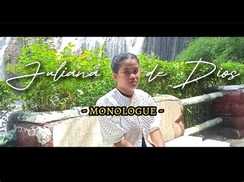 juliana de dios monologue|Juliana De Dios creative monologue (El Filibusterismo) .